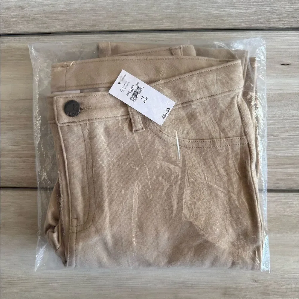 GAP Ponte Pant Beige Size 12Plus NWT IN PACKAGE
